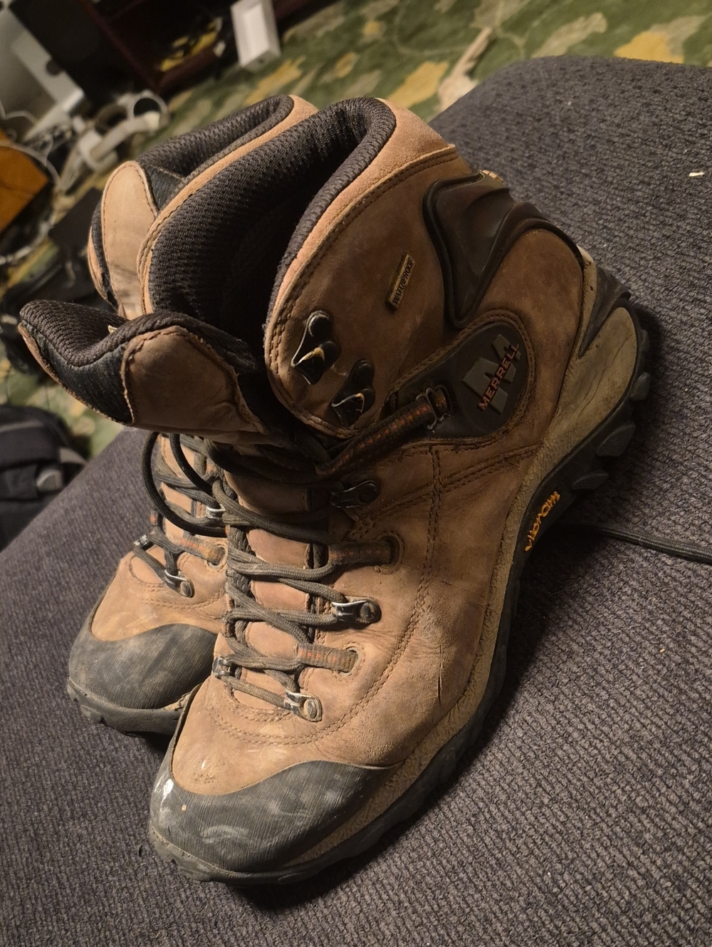 Merrell Brown Leather Men's Trail Hiking Boots